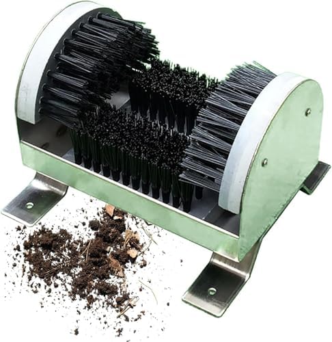 Boot Scrubber - Heavy Duty Stainless Steel Cleaner for Indoor and Outdoor Mud Removal in Entryways and Gardens