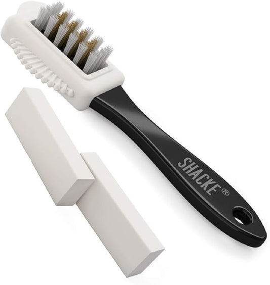 Suede & Nubuck 4-Way Leather Brush Cleaner + 2 Erasers