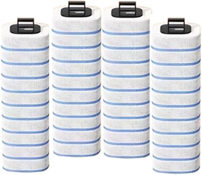Toilet Brush System with 40 Count Refills, Toilet Holder Bowl Wand Brush Cleaning Kit & Replacement Cleaner Refill Pads (40pcs Blue Ocean Refills)