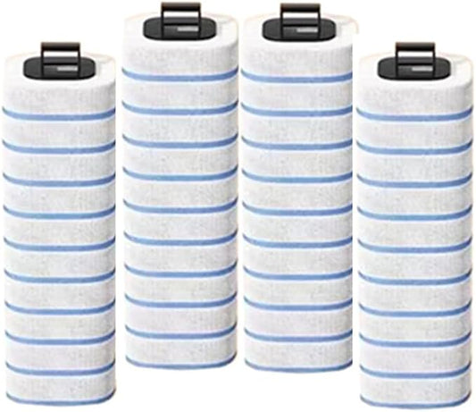 Toilet Brush System with 40 Count Refills, Toilet Holder Bowl Wand Brush Cleaning Kit & Replacement Cleaner Refill Pads (40pcs Blue Ocean Refills)