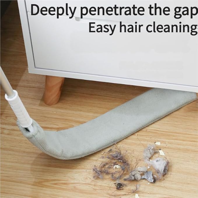 Retractable Gap Dust Cleaning Artifact, Flat Duster, Retractable Microfiber Dust Brush Gap Mop for Cleaning (2mop + 4cloth)