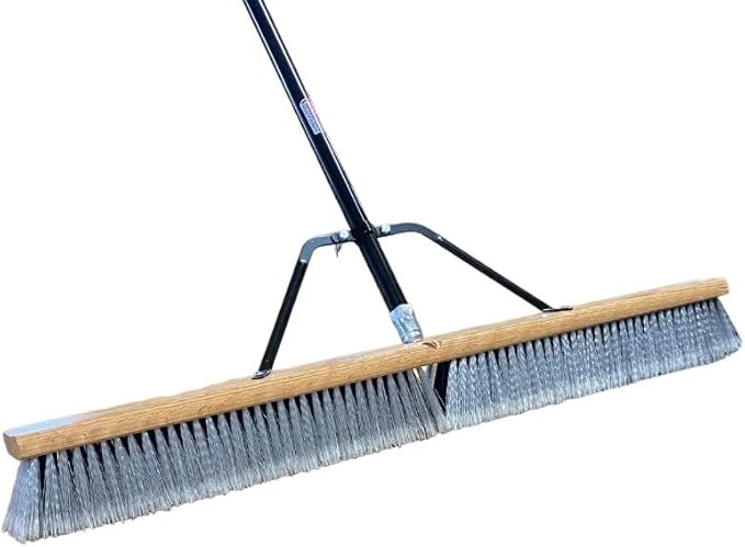 Pbsa36004 Heavy Duty 36" Smooth-Surface Push Broom with Silver/Black Handle