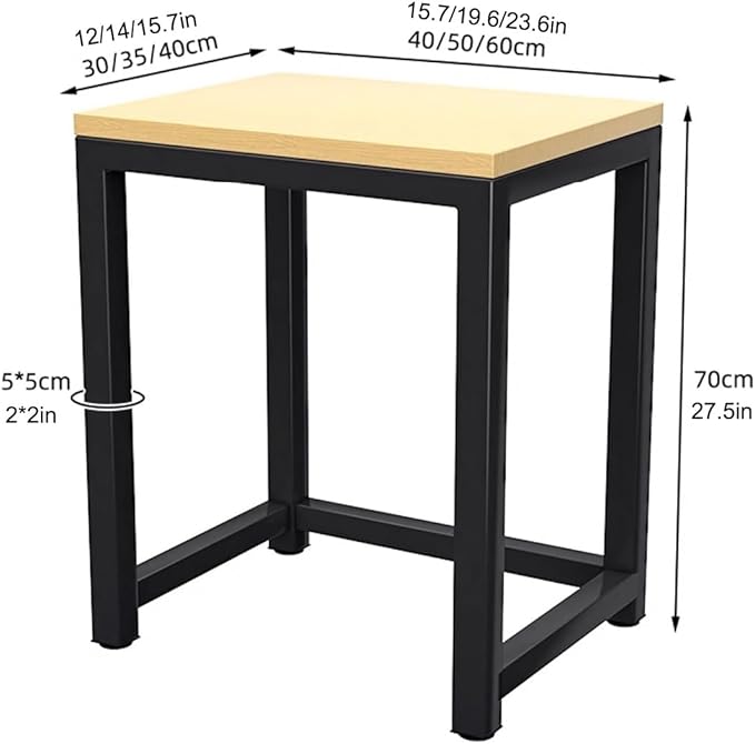 Storage Rack Above The Sweeping Robot,Robot Vacuum Stand Cabinet,Entryway Hallway Double-Tier Robot Vacuum Cleaner Shelf,Steel Frame with Wooden Top,Small End Tables for Bathroom(Black/Gold,50x30/19.6