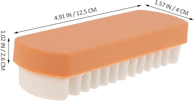 Ipetboom Soft Rubber Suede Shoe Brush Cleaner for Boots and Sneakers, Portable Small Scrub Brush with Rubber Eraser for Leather and Nubuck Cleaning, Entryway Shoe Care Tool