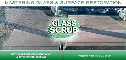 Clean-X Glass Scrub Hard Water Spot and Stain Remover- 16 fl. oz. – 12 Pack - Professional Cleaners by UNELKO Pro