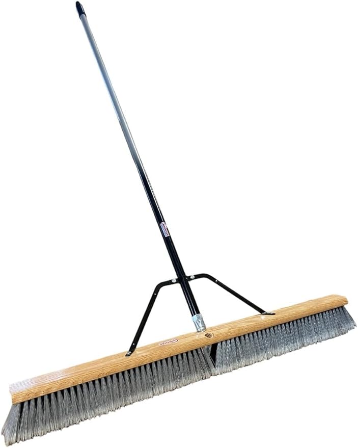 Pbsa36004 Heavy Duty 36" Smooth-Surface Push Broom with Silver/Black Handle