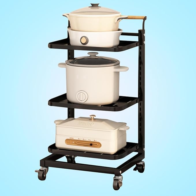 Kitchen Drawer nizer for Saucepan Lids and Plates Cupboard Storage Rack with Corner Placement Black Set of 3 Boards