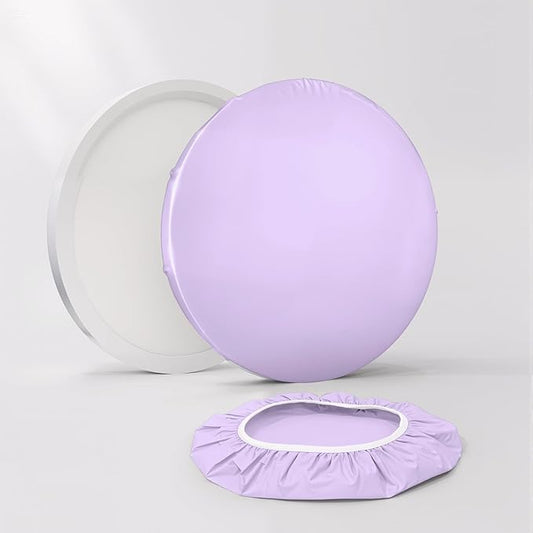 12" Ceiling Light Cover, 2 Pcs Flush Mount Light Fixture Cover, Fabric Ceiling Light Fixture Cover, Light Filters for Bedroom, Kitchen, Hallways/Entryways, Office, Basement (Lavender)
