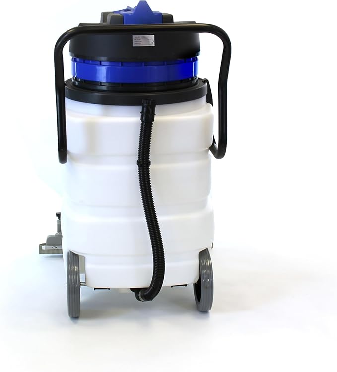 Industrial Vacuum Cleaner Wet/Dry - 2 Motors - Front Squeegee - 24 Gallon