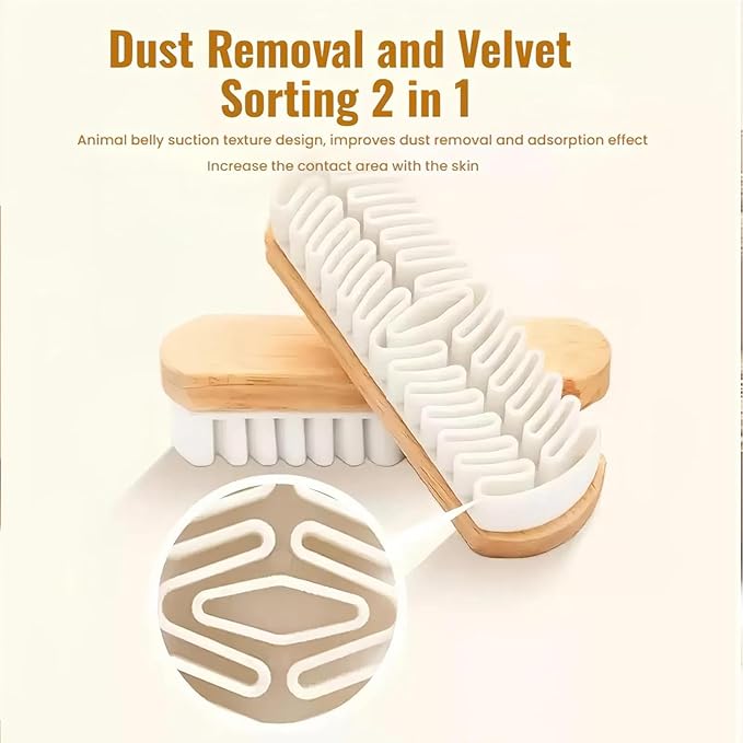 2 Pack Rubber Shoe Brush, Suede Shoe Cleaner for Shoes, Magic Rubber Shoe Brush for Cleaning, Shoes, Bags, Jacket, Purse, Sofa with Wooden Handle, Stain Eraser (2 Pcs)