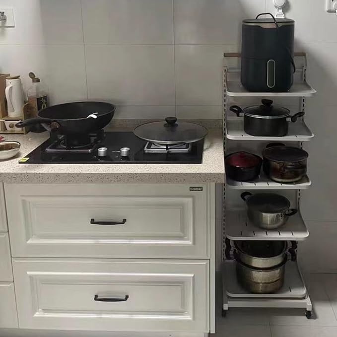 Black Pan Lid Holder and Pot Rack nizer for Cupboard with White Cupboard niser Boxes