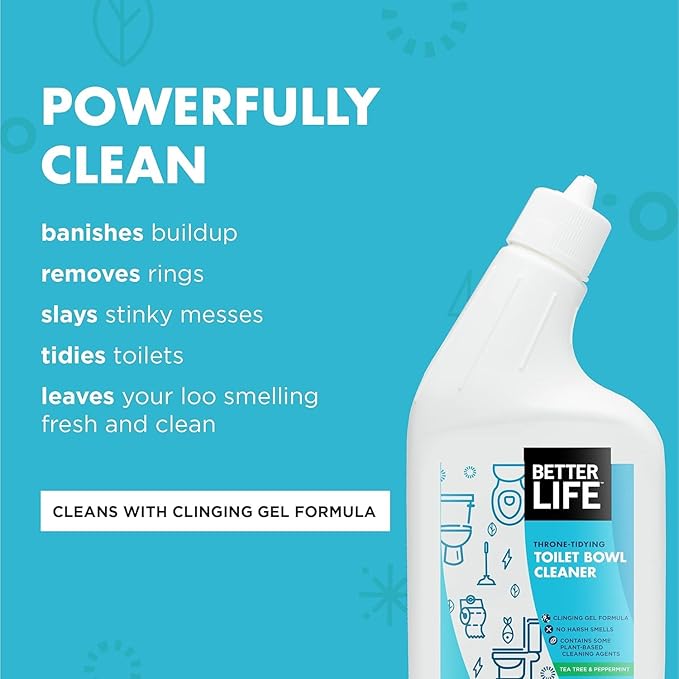 Better Life Toilet Bowl Cleaner 1-Pack + All Purpose Cleaner 24 Oz 1-Pack Unscented