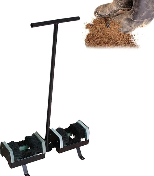 Outdoor Boot Scraper Brush with Handle - Heavy-Duty Mud Remover for Shoes & Boots, Perfect for Entryways, Garden, Farmhouse, and Outdoor Use, Durable Shoe Scrubber Tool