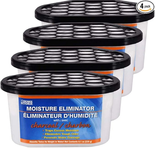 The Home Store Moisture and Odor Eliminator/Absorber with Charcoal4pack