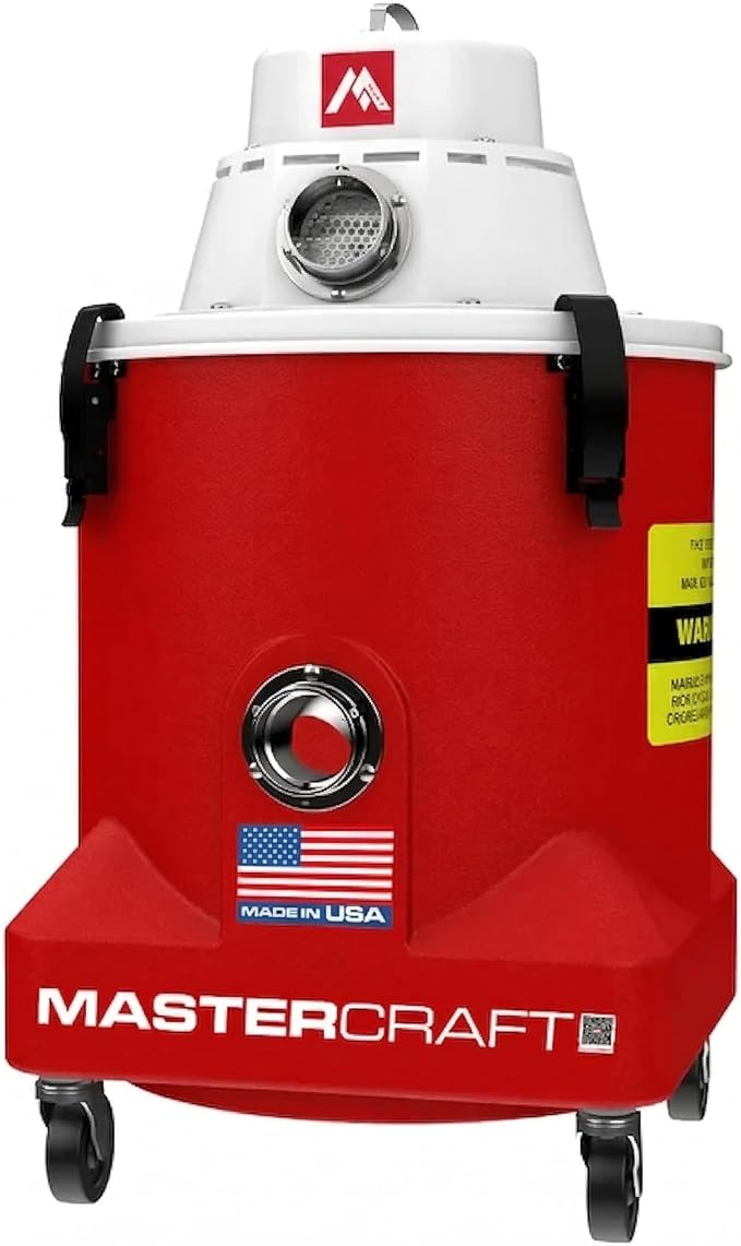 Mastercraft Enviromaster Critical HEPA Dry Vacuum 9 Gallon | 94 CFM 84" Waterlift | Max Capacity Dry Series | Mold, Lead & Asbestos Abatement, Restoration | 1.3 HP Commercial