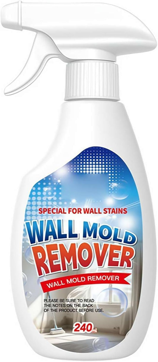 Wall Mold Remover Spray - Multi Surface Cleaning Solution for Painted Walls, Wood, Tile & Fabric, Highly Effective Stain & Dust Remover for Bathroom & Kitchen, Long Lasting Protection (1pcs)