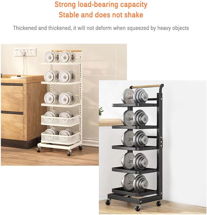Pot Lid Holder Pan Stand Rack for Saucepans White Kitchen Cupboard nizer with 5 Boards and 1 Basket