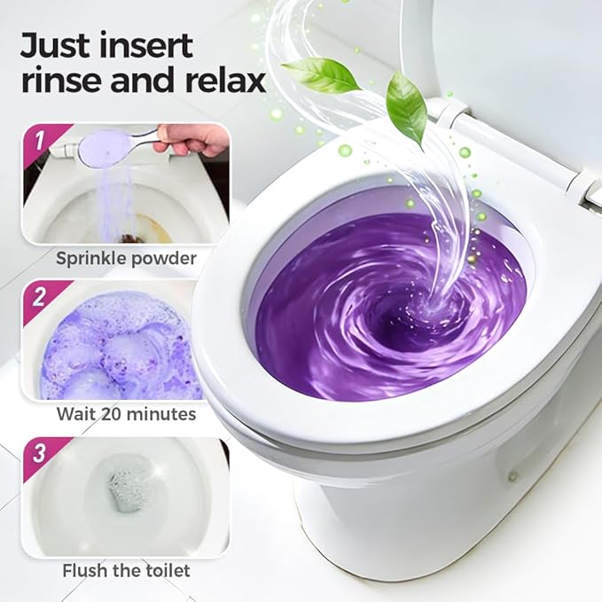 2026 Upgrade Toilet Bowl Cleaner, Toilet Cleaning Foam, Power Foaming Toilets Clean, Clean Foam Cleaner, Touch Free Foaming Powder – Bathroom Cleaning Powder (1PCS)