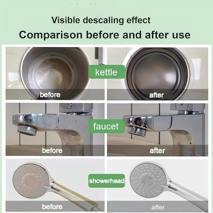 Citric Acid Descaling Agent, Food Grade Concentrated Powder, Individually Wrapped Descalers for Kettles, Household Kitchen Appliances, Powerful Limescale Remover, Fast Descaling Clean and Safe (10)