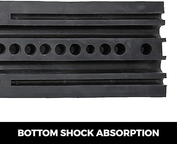 VEVOR 2PCS 6 FT Rubber Speed Bump Driveway, Heavy Duty Cable Floor Cord Protector Cover Ramp,2-Channel Speed Bumps for Road Garage Gravel Roads Asphalt Concrete, 72.4 x 12 x 2.4 Inch