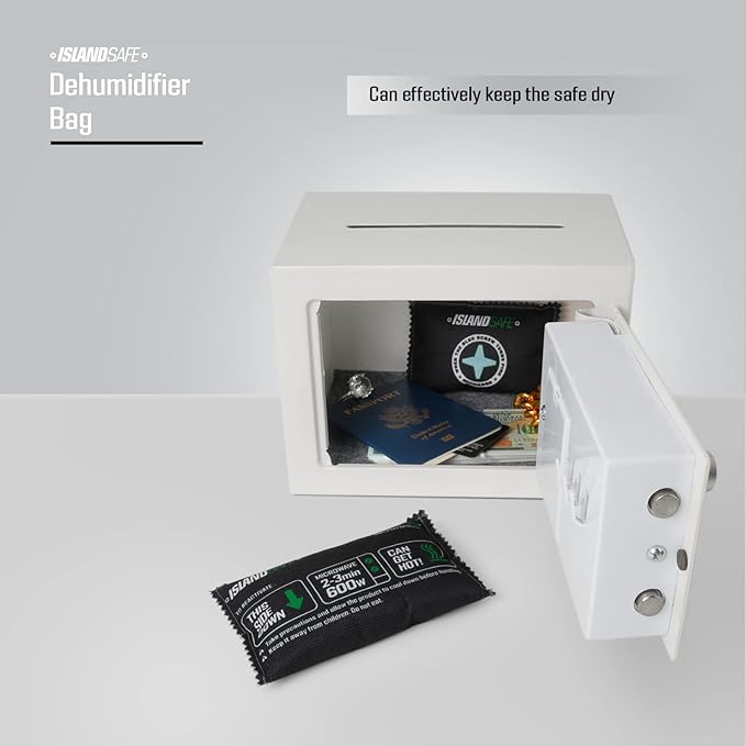Rechargeable Safe Dehumidifier Bag 100g, Microwave Fast Reactivated Desiccant, Moisture Absorbing Packet for Safes, Cabinets, Home Closets, Car, Black (1, 5x3.5inch)