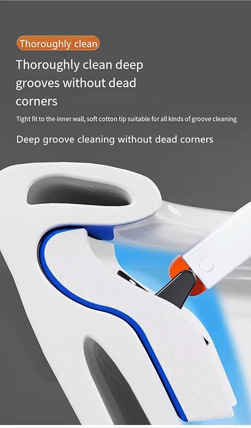 Toilet Brush System with 40 Count Refills, Toilet Holder Bowl Wand Brush Cleaning Kit & Replacement Cleaner Refill Pads (40pcs Different Fragrance Refills)