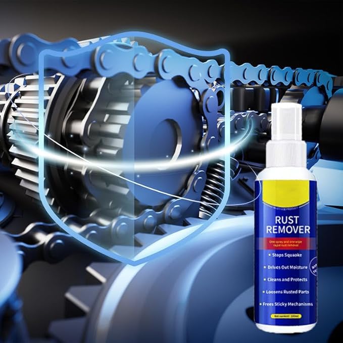 Anti-Rust Lubricant Spray & Rust Remover,Multi-Purpose Lubricant Rust Remover Spray with Protective Coating, Fast-Acting Formula & Easy Application, for Metal, Vehicles, Tools, Chains (3PC)