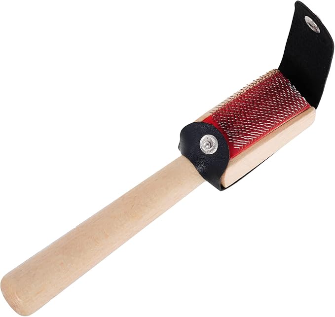 Jmkcoz Dancing Shoes Brush Wooden Suede Sole Shoe Brush Cleaner Cleaning Brush for Modern Latin Dance Shoes Wire Brush