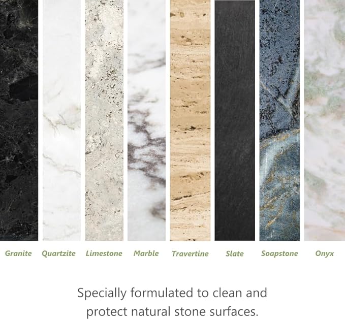 MORE - Quartz Countertop Cleaning, Sealing & Protection Kit - Shine & Stain Protection - Water-Based Formulas - Water-Based Formulas -L