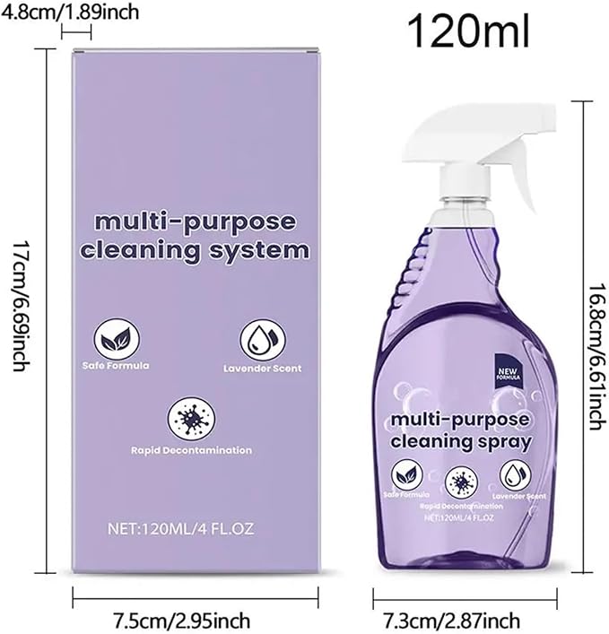 Nuroclean Spray Concentrated Cleaning Tablets, Powerful Stubborn Stains RemoverMulti-Surface Cleaner for Home, Kitchen, Bathroom or More(6pcs tablets)