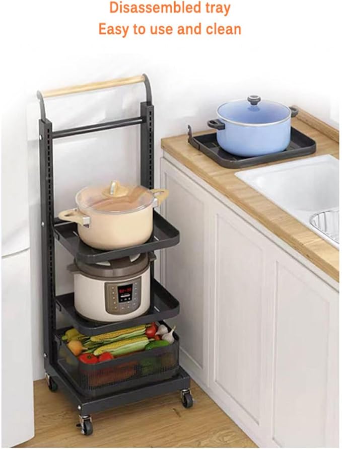 Kitchen Stand for Dishes nizer with 3 Tier Plate Rack and Cupboard Shelf White
