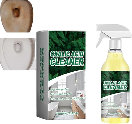 Oxalic Acid Powerful Stain Cleaner,Multi-purpose Stain Removal Cleaning Spray for Floor Countertop and Toilet (1PCS)