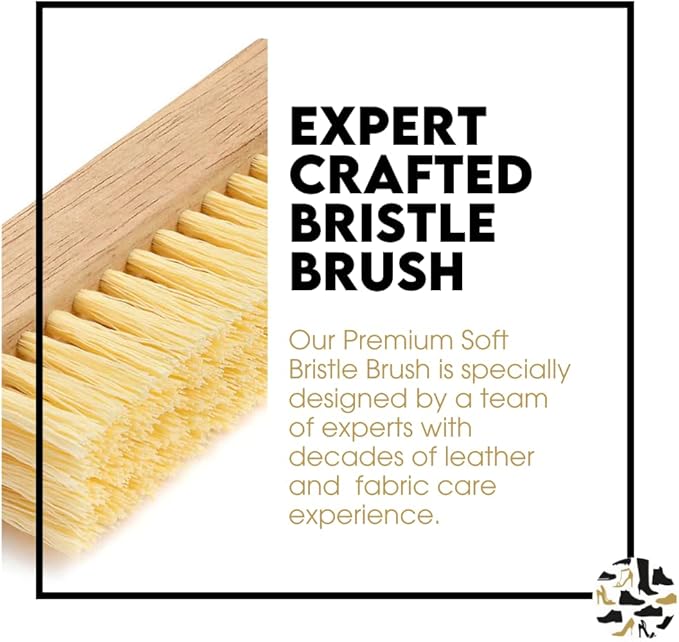 Shoe Clinic Soft Bristle Brush – Cleaning Brush – Hand Brush – Deep Cleans and Easily Lifts Dirt from All Types of Footwear