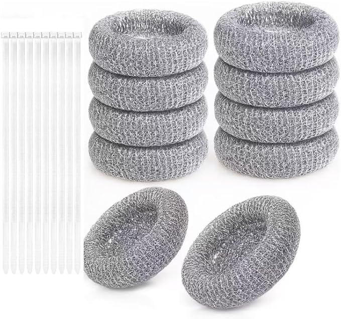 Lint Traps for Washing Machine Hose, Stainless Steel Washing Machine Drain Lint Trap, 10PCS Lint Catcher for Washer Machine with 10PCS Cable Ties, for Filter Out Cotton Fluff, Paper Scraps, Hair, Etc
