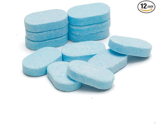 MAMADOU Toilet Cleaner Tablets Foaming Agent Splashproof Foam Sheild for Smart Toilet Deodorizing Stain-Resistant Special Cleaning Bowl For Fresh Comfortable Bathroom Environment 12pcs