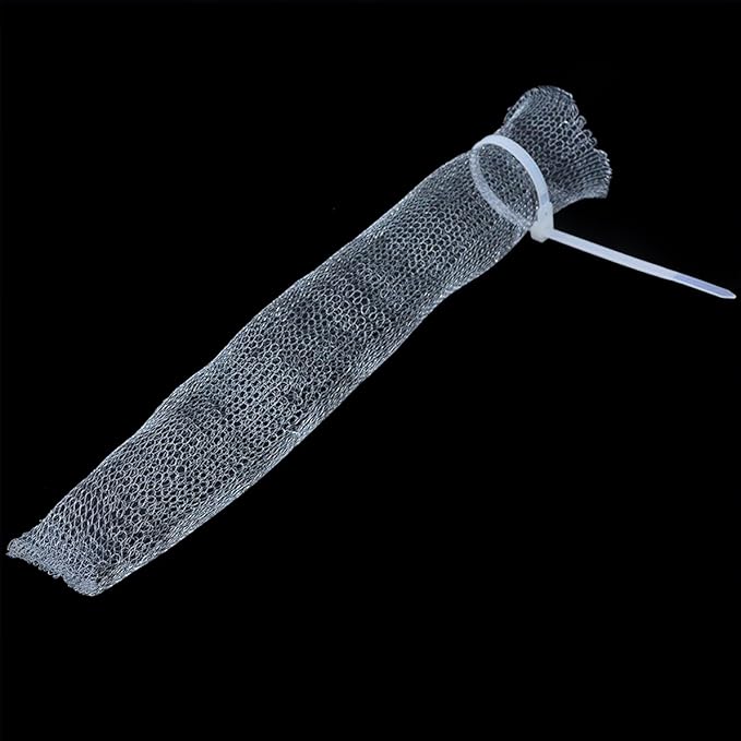 12 Pack Washing Machine Lint Traps with 12 Nylon Cable Ties, Wobe Laundry Mesh Washer Sink Drain Hose Screen Filter The Laundry Water Snare Net Rustproof Lint Catcher