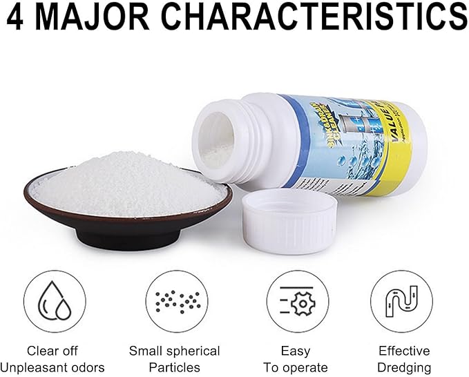 Foam Toilet Bowl Cleaner and Sink Drain Cleaner, Powerful Foaming Cleaner for Bathroom and Kitchen Pipes, Fast-Acting Drain Opener for Hair, Grease, Organic Clogs, Easy-to-Use Formula (3)