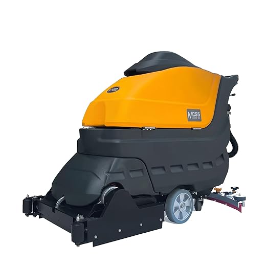 Floor Clean Scrubber Sweeper Machine Electric Cleaning Equipment, 33" Suction Width,19-gal Sewage Tank, Complete Set of Parts