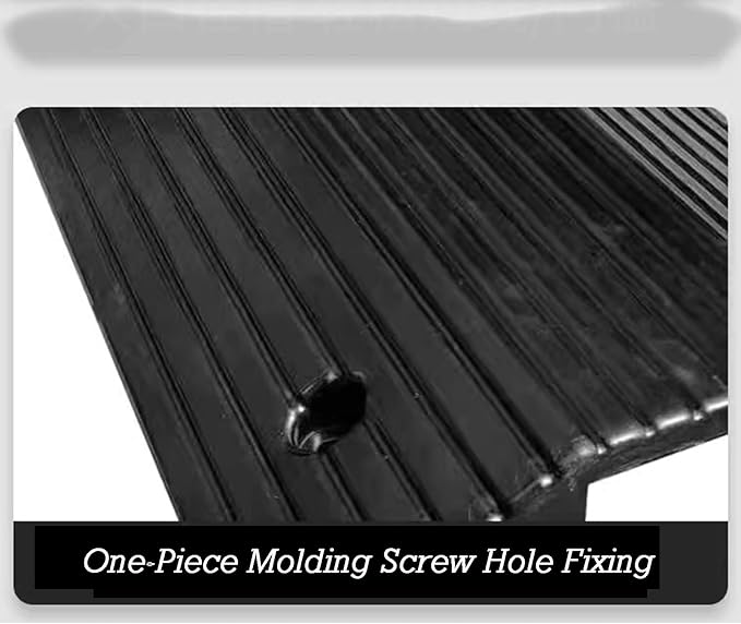 Speed Bumps Cable Protector,1-Piece Integrated Cable Cover Ramp,for Road Garage Gravel Roads Asphalt Concrete(80x40x8CM)