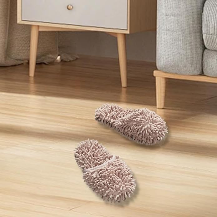 Cleaning Shoes,Mop Shoes Slippers, Multifunction,Absorbent Polyester Base Board Cleaner,for Sweeping Dirt Dust Home Office