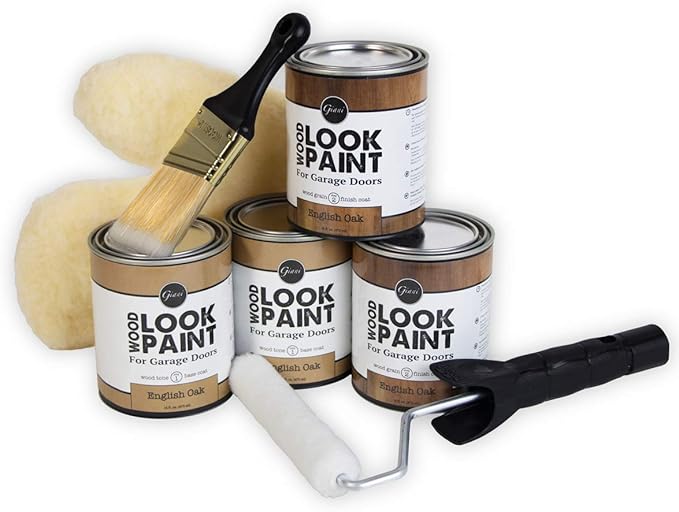 Giani Wood Look Paint Kit for Garage Doors (English Oak)