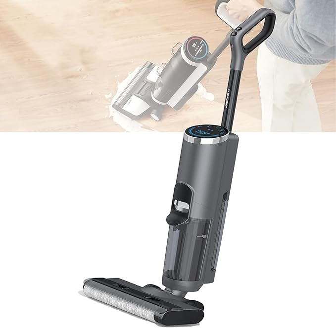 Household Floor Scrubber,Wet and Dry,850ml Clean Water Tank,600ml Sewage Tank,16kpa Suction Washing and Mopping Machine,Cleaning Machine