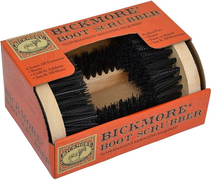 Bickmore Boot Scrubber - Shoe Brush Scraper & Footwear Cleaner - Mountable - Dirt Remover - Indoor/Outdoor Sneaker Buffer