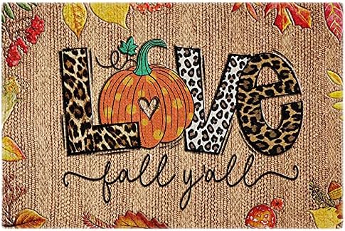 Thanksgiving Outdoor Decorations Doormat Welcome Funny Door Mat Corn Front Door Mats Outdoor Hey There Pumpkin Cute Indoor Decor Front Door Mat Thanksgiving FrontSpecial Fall Door 18x30 inch