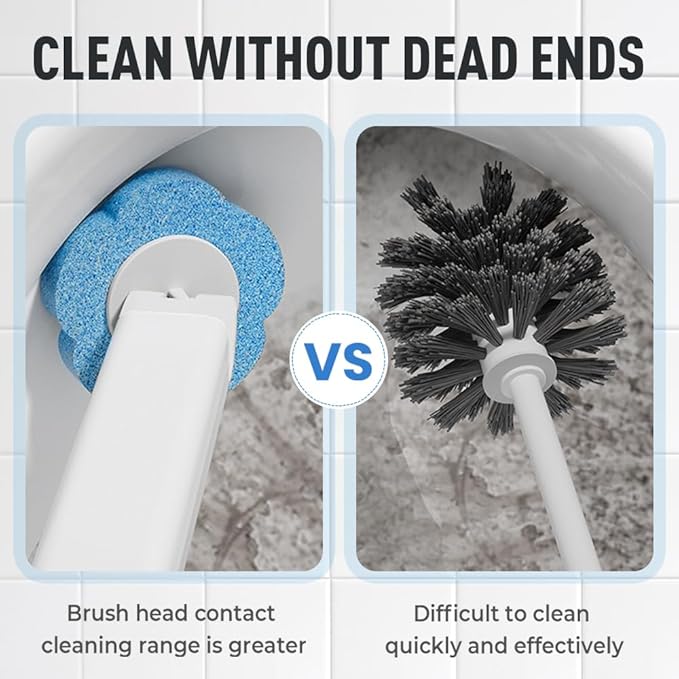 Disposable Toilet Brush with 18 Toilet Wand Refills, 2026 New Wall-Mounted Toilet Bowl Cleaning Wand, Disposable Toilet Bowl Cleaner Wand and Holder Set (36pcs Brush Heads)