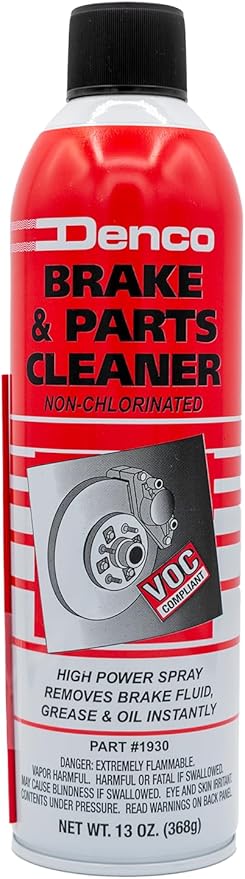Denco #1930 Brake & Parts Cleaner Spray, Non-Chlorinated, Fast-Drying Degreaser, Low Odor Aerosol, 15.3oz (13oz net wt) (Case of 36)