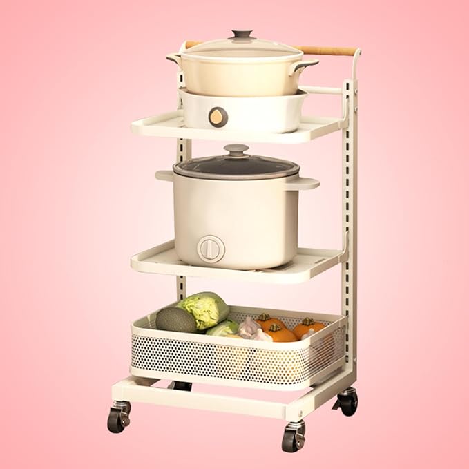 Kitchen Stand for Dishes nizer with 3 Tier Plate Rack and Cupboard Shelf White