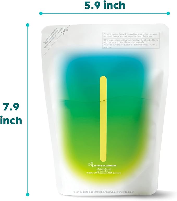 Dry & Dry [35 Packs Standing Moisture Absorbers to Control Excess Moisture for Basement, Closets, Bathrooms, Laundry Rooms - Moisture Absorbers Moisture Absorber