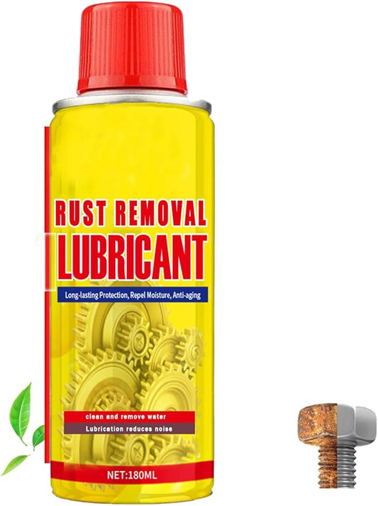 6.1oz Anti-Rust Lubricant Spray & Rust Remover for Metal, Multi-Purpose Penetrating Oil, Fast-Acting Lubricant Rust Dissolver for Vehicles, Tools, Chains, Bolts & Hinges (1 pcs)