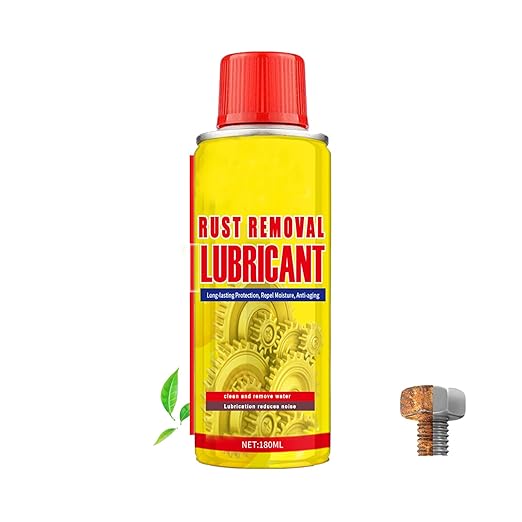 2-in-1 Anti-Rust Lubricant & Fast-Acting Rust Remover Spray for Metal,6.1oz Multi-Purpose Formula for Vehicles, Tools & Chains – Protect & Restore (1PCS)